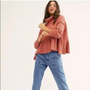 Free People Layer Cake Sweater in Rose Icing